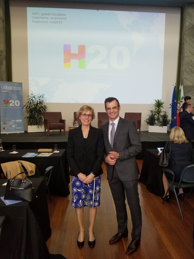Lisa Rice Madan, Ambassador of Canada to Portugal with Manuel Pietra, FreeBalance President & CEO
